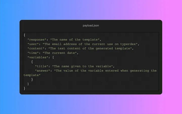 Use webhooks to connect typerdex with other apps